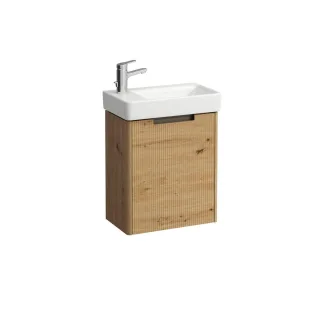 LAUFEN Waschtischunterschrank JUNA 262x454x522 1 Tür m. Griffmulde f.WT H815955 wildeiche, H41145110 H4114511092671