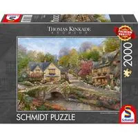 Thomas Kinkade Studios: Sommer in Cobblestone Village, Puzzle 2000 Teile