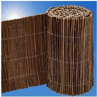 urfence Beetumrandung 300x30 Flexible Beeteinfassung Weide Rollborder, Rasenkante Holz Beetumrandung