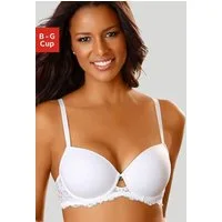 LASCANA Schalen-BH mit nahtlosen Cups und hübschem Spitzenrücken, Dessous