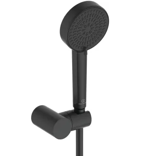 Ideal Standard Handbrause-Set Idealrain 2-fach-Handbrause d:100mm 8l/min. Silk Black, BE153XG BE153XG
