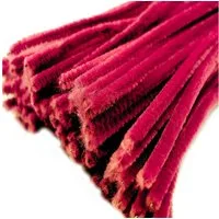 maDDma Basteldraht 20 Draht Pfeifenreiniger 6 mm Länge 30cm CHENILLE Farbe wählbar, fuchsia