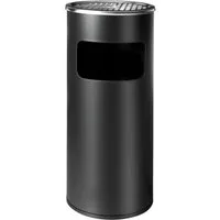 relaxdays Aschenbecher Standaschenbecher mit Inneneimer 30 l, schwarz