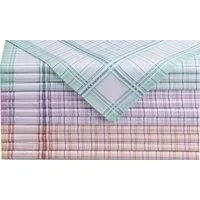 Taschentuch Damen-Taschentücher 12er-Pack, Baumwolle Karo