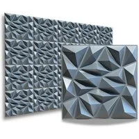 IKHEMalarka 3D Wandpaneel 3D Paneele PVC Kunststoffpaneele, BxL: 50,00x50,00 cm, 0,25 qm, (1 Stück, 3D Wandpaneele Deckenpaneele) hochwertige & harte PVC 3D Platten Wand & Decke