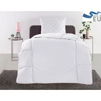 OTTO home Steppbett + Kopfkissen Microlux, Bettdecke 135x200 cm, 155x220 cm, Füllung: Polyester, Bezug: Polyester, Set mit Kissen 40x80 cm, 80x80 cm, Sommer, Herbst, Winter in 4 Farben