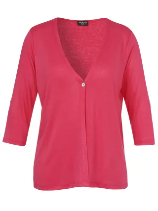 VIA APPIA DUE - Jacke V-Ausschnitt 3/4 Arm flamingo - Gr. - 50