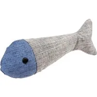 DUVO+ Tierkuscheltier Katzenspielzeug Eco Navy Fisch & Katzenminze