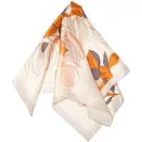 MayTree Seidentuch Premium quadratisch blühende Magnolien 53x53, (Stück), 100% Seide in hochwertiger Geschenkverpackung, Muttertag, Geburtstag