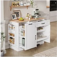 STILVORA Sideboard Aufbewahrungsschrank Kommode für Küche und Esszimmer (Anrichte mit 3 Türen und Schublade ausziehbaren Regalen, Buffetschrank für Wohnzimmer), 115 × 40 × 87 cm (L×W×H)