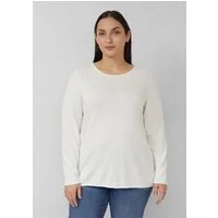 s.Oliver Longpullover Strickpullover Strickpullover aus Baumwoll-Viskose-Mix