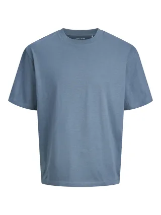 JACK&JONES - JJEBRADLEY TEE SS O-NECK NOOS Blue Mirage - Gr. - L