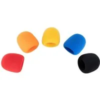 Pronomic Mikrofon Windschutz für Mikrofone (Spar-Set, 5-tlg), für Mikrofone mit 40-55 mm Korbdurchmesser