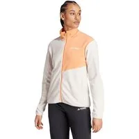adidas Performance Fleecejacke Terrex Multi Full Zip beige/orange Damen
