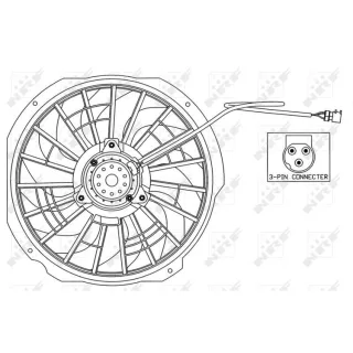 NRF K?hlerl?fter BMW 3er Z3 47025