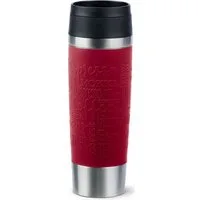 Emsa Thermobecher Travel Mug Classic, mit 360°-Trinköffnung, auslaufsicher, rutschfest, Edelstahl, Kunststoff, Silikon, 4h heiß, 8h kalt - 360 ml / 6h heiß, 12h kalt - 500 ml, 100% dicht