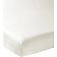 Meyco Baby Spannbettlaken Offwhite, Jersey, Gummizug: Rundum, (1 Stück), 40x80/90cm - 1-pack