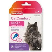 beaphar Tier-Beruhigungspheromone CatComfort Wohlfühl Spot-On für Katzen, 3x 0,55 ml