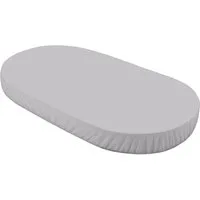 Waldin Spannbettlaken Spannbettlaken groß, für Waldin Babybett 7in1 OWAL, Grau, Spannbetttuch