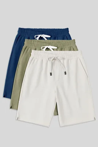 Herren Baumwoll-Mischung Jersey Shorts