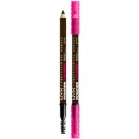 NYX PROFESSIONAL MAKEUP Augenbrauenpflege POWDER LOUDER BROW PENCIL, verleiht sowohl verdichtete als auch voller aussehende Augenbrauen