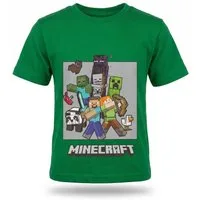 Minecraft Print-Shirt Minecraft Gamer Kinder T-Shirt Kurzarm Shirt 100% Baumwolle (1-tlg) Gr. 116 bis 146