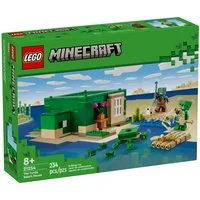 LEGO® LEGO® Minecraft 21254 Das Schildkrötenstrandhaus Konstruktionsspielsteine, (234 St)