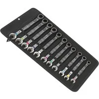 Wera Ratschenringschlüssel 6000 Joker Maul-Ringratschenschlüssel-Satz (Set, 11-tlg), metrisch, farblich markiert, in einer Tasche