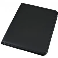 Alassio® Schreibmappe Schreibmappe Savona A4 FineTouch Lederimitat schwarz