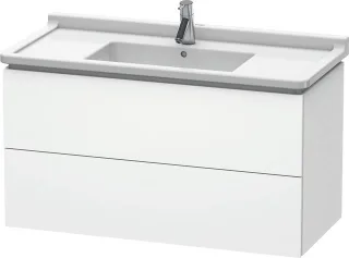 Duravit L-Cube Waschtischunterbau wandhängend Weiß Matt 1020x469x558 mm - LC626601818 LC626601818