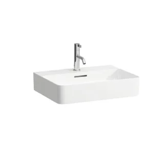LAUFEN VAL Aufsatz Waschtisch 8162820001041 55x42cm, mit Hahnloch und Überlauf, Saphirkeramik