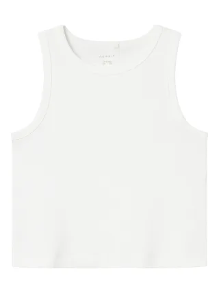NAME IT - NKFNAKAL SL SHORT TOP NOOS Bright White - Gr. - 146/152