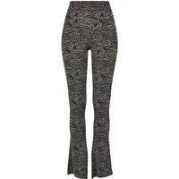 URBAN CLASSICS Leggings Urban Classics Damen Ladies High Waist Zebra Boot Cut Leggings (1-tlg)