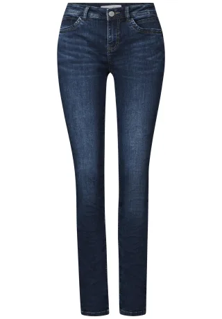 Street One - Jeans im Casual Fit dark blue wash - Gr. - 32