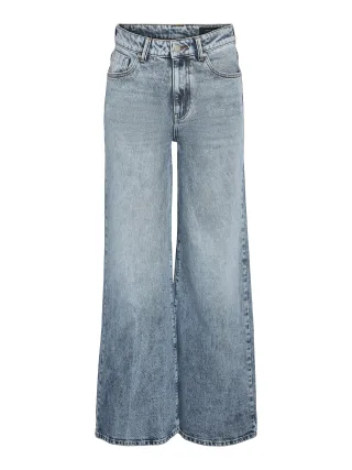 NOISY MAY - NMNELLIE MW PALAZZO JEANS AZ499LB NOOS Light Blue Denim - Gr. - 32
