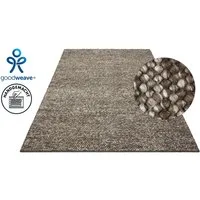 OTTO home Wollteppich Wolly, Wolle, rechteckig, Höhe: 14 mm, handgewebt, Handweb Teppiche, Wohnzimmer, Schlafzimmer, Esszimmer