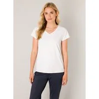 Base Level T-Shirt Tilly mit V-Ausschnitt