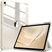 Fintie Tablet-Hülle für iPad Air 13 Zoll M4/M3/M2 (2026/2025/2024) mit Stifthalter, Stoßfeste Hybrid Case mit transparenter Hartschale auf der Rückseite