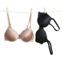 vertbaudet Still-BH BHs aus Mikrofaser-Satin 2er-Pack