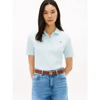 Tommy Hilfiger Poloshirt 1985 REG PIQUE POLO mit Logo-Stickerei, Seitenschlitze, Regular Fit