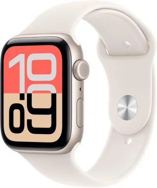 Apple Watch SE 3 (2025) [GPS + Cellular inkl. Sportarmband M/L polarstern] 44mm Aluminiumgehäuse polarstern