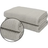 OTTO home Saunatuch Sanremo Premium, Premium Handtücher, 600 gr/m², 80x200cm, Frottier (Set, 2-St), Bordüre, einfarbig, flauschig, weich, dicke Qualität, 5 Jahre Garantie
