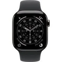 Watch Series 11, Smartwatch Titan Schiefer, Titangehäuse, 42 mm, Sportarmband steingrau S/M, Cellular