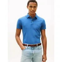 Tommy Hilfiger Poloshirt 1985 SLIM POLO Markenstickerei, aus Baumwoll-Piqué