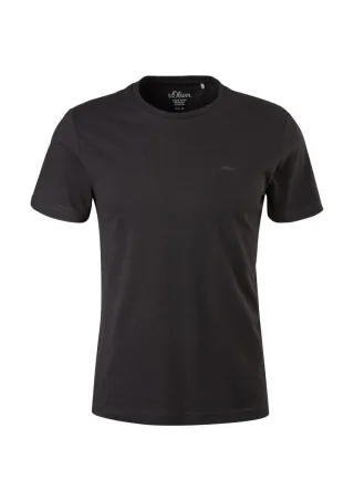s.Oliver Red Label - Regular fit: Basic T-Shirt schwarz - Gr. - M