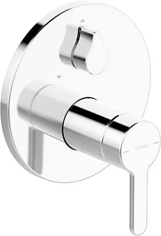Hansa Funkt.-Einheit m. Dekorset Einhand- Wa-Batt. Hansadesigno 8111 9563 chrom, 81119563 81119563