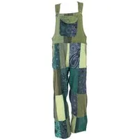 Guru-Shop Relaxhose Patchwork Latzhose, Unisex Boho Overall, Boho.. Ethno Style, alternative Bekleidung