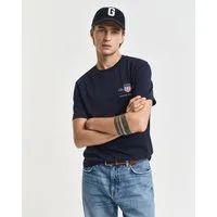 Gant T-Shirt REG ARCHIVE SHIELD EMB SS T-SHIRT von dem Archiv aus den 1980er-Jahren inspiriert