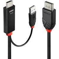 Adapterkabel HDMI > DisplayPort schwarz/rot, 3 Meter