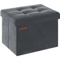 SONGMICS Sitzhocker sitzbank, Aufbewahrungsbox mit Deckel, bis 130/300 kg belastbar